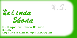 melinda skoda business card